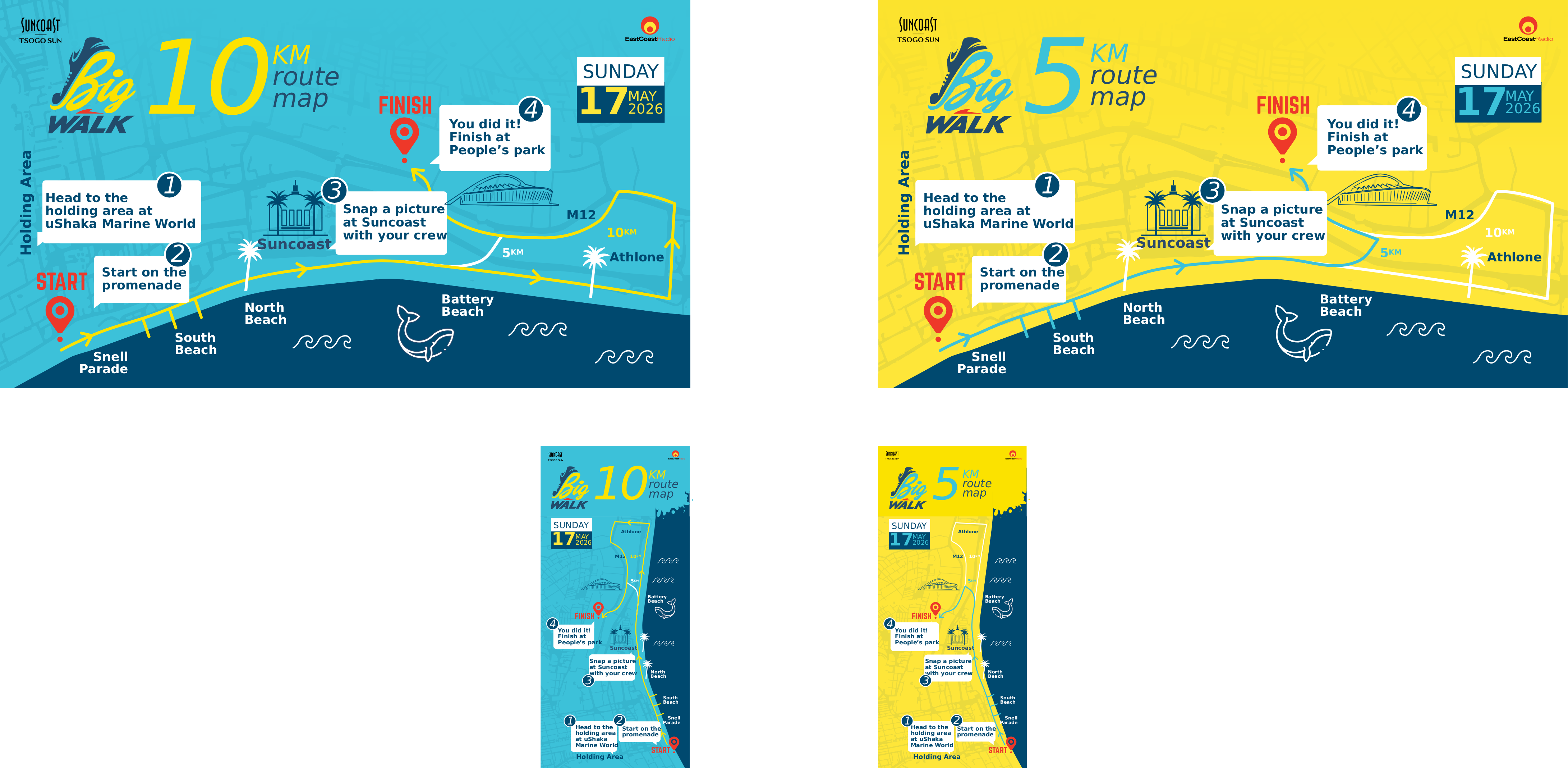 5km and 10km Route Maps